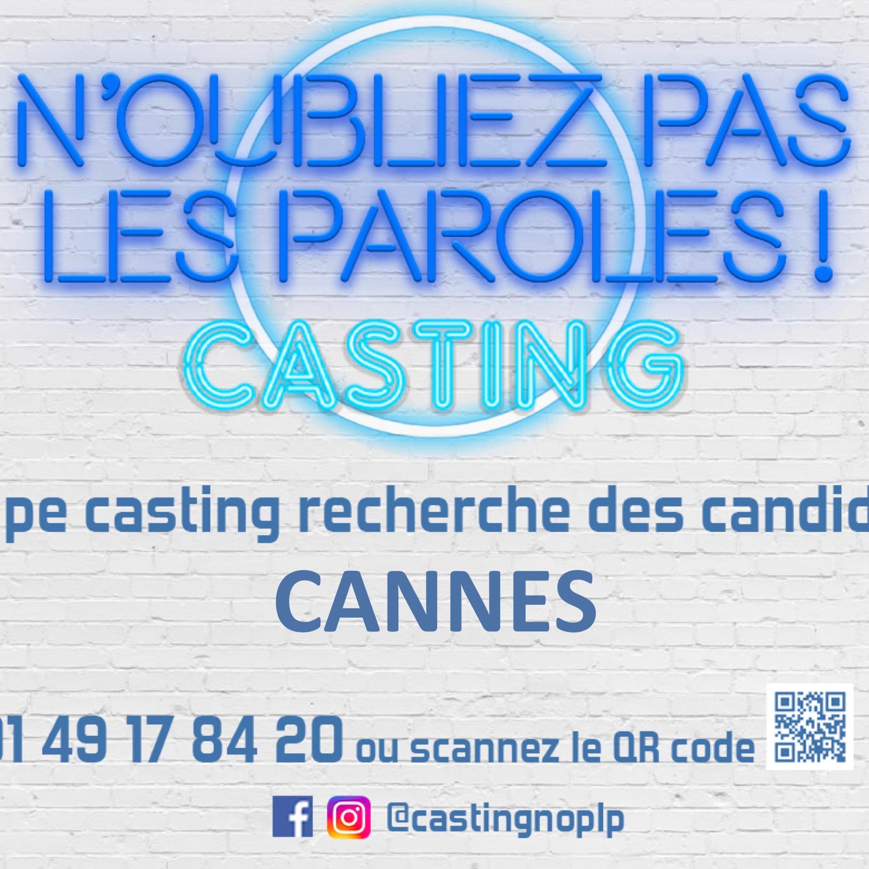 PARTICIPEZ AU CASTING DE L'EMISSION "N'OUBLIEZ PAS LES PAROLES" A...